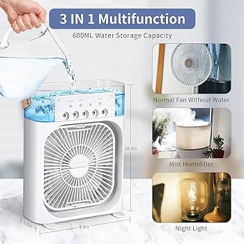 Portable Fan with Mist